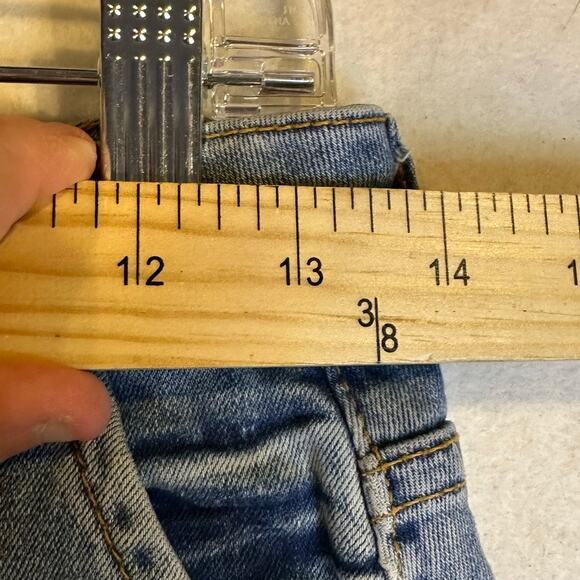Pilcro Letterpress ANTHRO size 4 denim jean button Women pencil skirt y2k wester - Picture 4 of 10